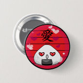 Japaner Manga Maskottchen Button (Vorne & Hinten)