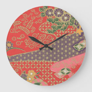 Japaner Origami Papiermuster-Wanduhr Große Wanduhr