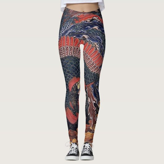 Japaner Phoenix Leggings (Vorderseite)
