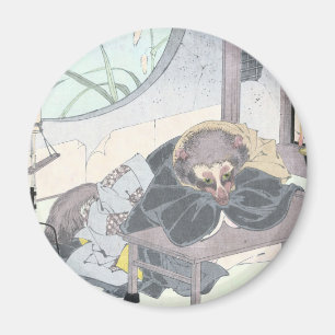 Japaner Raccon Hund Tanuki Ukiyo-e durch Magnet