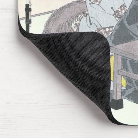 Japaner Raccon Hund Tanuki Ukiyo-e durch Mousepad (Ecke)