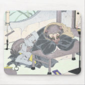 Japaner Raccon Hund Tanuki Ukiyo-e durch Mousepad (Vorne)
