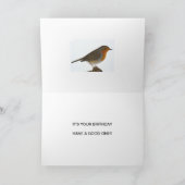 Japaner-Robin-Geburtstags-Karte Karte (Innenseite)