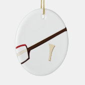 Japaner Shamisen Keramikornament (Rechts)