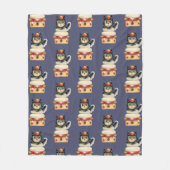 Japaner Shiba Inu HundeAquarell-Muster Fleecedecke (Vorderseite)