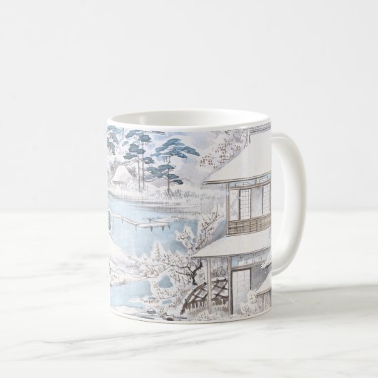 Japaner Ukiyo-e der 47 Ronin kämpfenden Samurais Kaffeetasse (VorderseiteRechts)