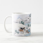 Japaner Ukiyo-e der 47 Ronin kämpfenden Samurais Kaffeetasse (Links)