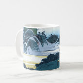 Japaner Ukiyo-e des Fudesute Berges Kaffeetasse (Vorderseite Links)