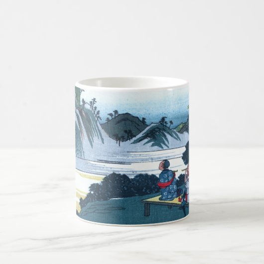 Japaner Ukiyo-e des Fudesute Berges Kaffeetasse (Mittel)