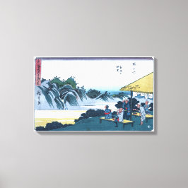 Japaner Ukiyo-e des Fudesute Berges Leinwanddruck