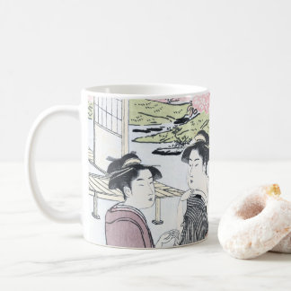Japaner Ukiyo-e Niwa kein hanami durch Eishi Kaffeetasse