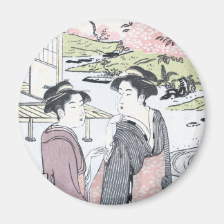 Japaner Ukiyo-e Niwa kein hanami durch Eishi Magnet