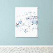 Japaner Ukiyo-e von 47 Ronin auf der Ryogoku Leinwanddruck (Insitu (Holzboden))