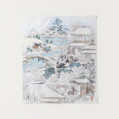 Japaner Ukiyo-e von 47 Ronin auf der Ryogoku Wandteppich (Vorderseite)