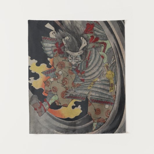Japaner Ukiyo-e Yokai Geist durch Yoshitoshi Wandteppich (Vorderseite)