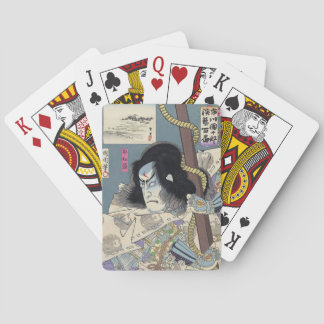 Japaner Woodblock Druck durch Kunichika Spielkarten