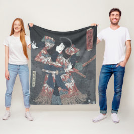 Japaner Woodblock Druck von Ichikawa Danjuro Fleecedecke