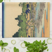 Japaner Woodblock: Enoshima in Sagami Provinz Geschirrtuch (Gefaltet)