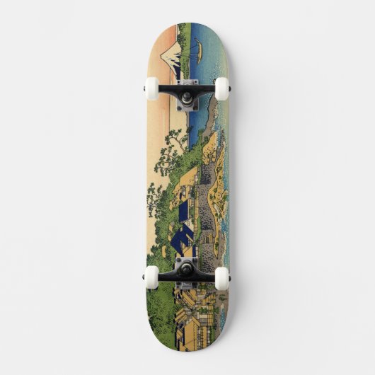 Japaner Woodblock: Enoshima in Sagami Provinz Skateboard (Vorderseite)