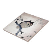 Japaner Woodblock Kunst-Eulen-Druck Fliese (Seite)