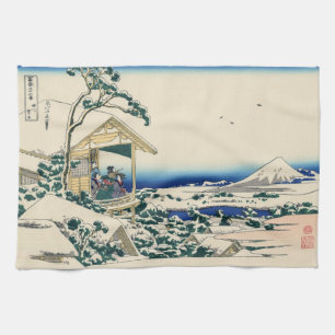 Japaner Woodblock: Tee-Haus bei Koishikawa Handtuch
