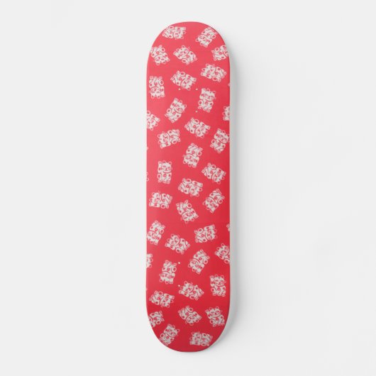 Japaner Yukata Gewebe, Maneki Neko (glückliche Skateboard (Vorderseite)