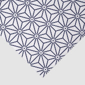 Japaner Yukata Jinbei Asanoha Marineblau Seidenpapier (Ausschnitt)