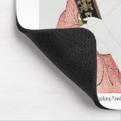 Japanerin, die Pulver aufbringt - Goyō Hashiguchi Mousepad (Ecke)
