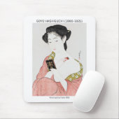 Japanerin, die Pulver aufbringt - Goyō Hashiguchi Mousepad (Mit Mouse)