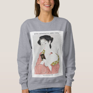 Japanerin, die Pulver aufbringt - Goyō Hashiguchi Sweatshirt