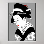 Japanerin Geisha Vintag Poster (Vorne)