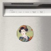 Japanerin in blau-kimono magnet (In Situ (Geschirrspüler))