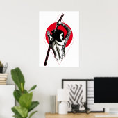 Japanerin Kriegerin Poster (Heimbüro)