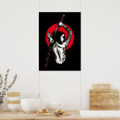 Japanerin Kriegerin Poster (Küche)