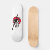 Japanerin Kriegerin Skateboard (Vorderseite)
