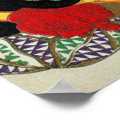 Japanerin mit Katze, Tsukioka Yoshitoshi Poster (Ecke)