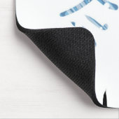 Japanerin mit winterlichem Kanji Mousepad (Ecke)