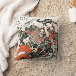 Japanerin Playing Flute Kissen