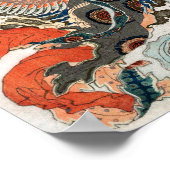 Japanerin Playing Flute Poster (Ecke)