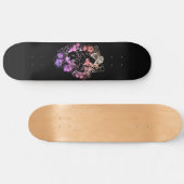 Japanerin tanzt in Blume Skateboard Deck (Horizontal)