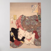 Japanerin und Katzenkunst (1839-1892) Poster (Vorne)