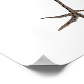 Japanerin und Krane (18. Jahrhundert) Poster (Ecke)