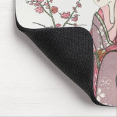 Japanerin, Vintage Malerei, Holzschnitt Mousepad (Ecke)