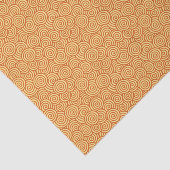 Japanerstrudelmuster - Mandarine u. Hellorangees Seidenpapier (Ausschnitt)