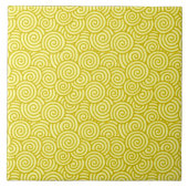 Japanerstrudelmuster - Senf und hellgelbes Fliese (Vorderseite)