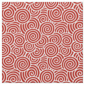 Japanerstrudelmuster - tiefrot und weiß stoff (Nahaufnahme)