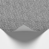 Japanerstrudelmuster - Weiß und Schwarzes Geschenkpapier (Ecke)