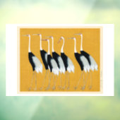 Japanes Cranes Fensteraufkleber (Blatt 3)