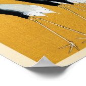 Japanes Cranes Poster (Ecke)