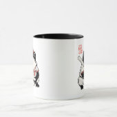 Japanese Aesthetic Baseball Frog Ukiyo-e Style Tasse (Zentrum)